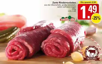 WEZ Bauern Gut Zarte Rinderrouladen 100 g Angebot