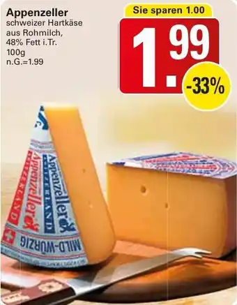 WEZ Appenzeller 100 g Angebot