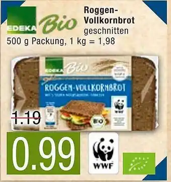 Marktkauf Edeka Bio Roggen-vollkornbrot Angebot