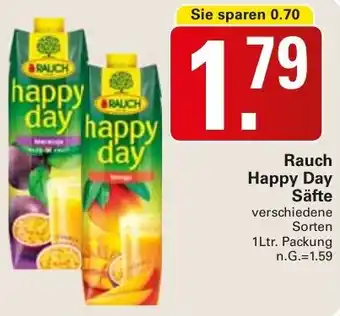 WEZ Rauch Happy Day Säfte 1Ltr. Packung Angebot