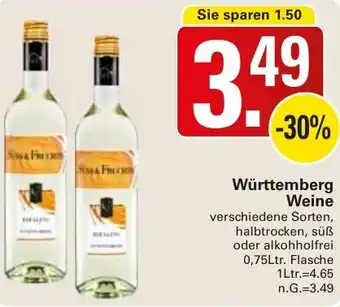 WEZ Württemberg Weine 0,75Ltr. Flasche Angebot