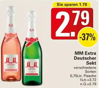 WEZ MM Extra Deutscher Sekt 0,75Ltr. Flasche Angebot