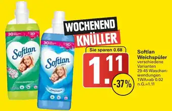 WEZ Softlan Weichspüler 29-45 Waschanwendungen Angebot