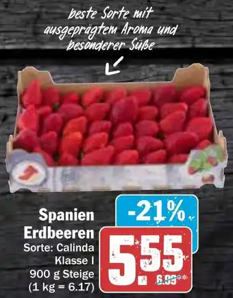 AEZ Spanien Erdbeeren 900 g Steige Angebot