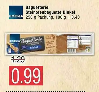 Marktkauf Edeka Baguetterie Steinofenbaguette Dinkel Angebot