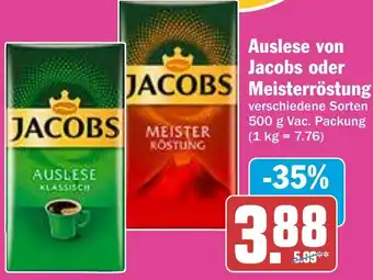 AEZ Auslese von Jacob oder Meisterröstung 500 g Angebot