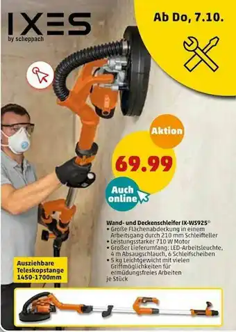 PENNY Ixes Wand- Und Deckenschleifer Ix-ws925 Angebot