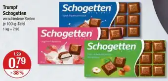 V Markt Trumpf Schogetten 100 g Tafel Angebot