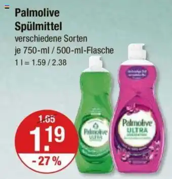 V Markt Palmolive Spülmittel 750-ml / 500-ml-Flasche Angebot