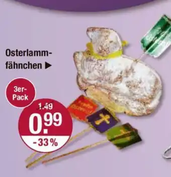 V Markt Osterlamm-fähnchen 3er-Pack Angebot