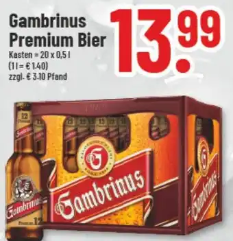 trinkgut Gambrinus Premium Bier 20*500ml Angebot