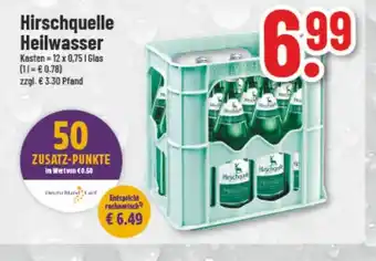 trinkgut Hirschquelle Heilwasser 12*750ml Angebot