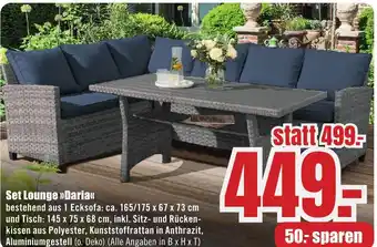 B1 Discount Baumarkt Set Lounge "Daria" Angebot