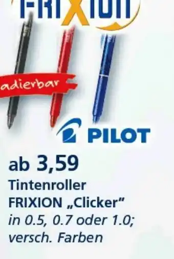 McPaper Pilot Tintenroller Frixion Clicker Angebot