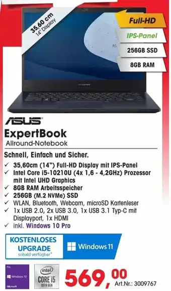 Arlt Asus ExpertBook Allround Notebook Angebot