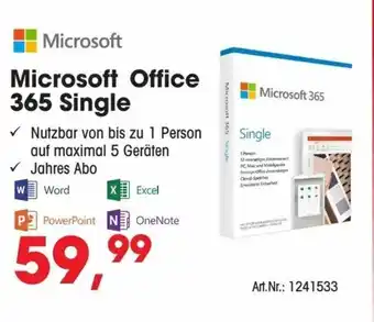 Arlt Microsoft Office 365 Single Angebot