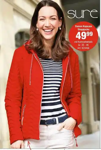 AWG Mode Damen Kapuzen Steppjacke Angebot