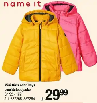 AWG Mode Mini Girls oder Boys Leichtsteppjacke Angebot