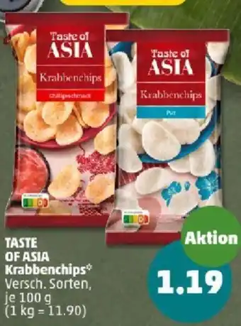 PENNY TASTE OF ASIA Krabbenchips 100 g Angebot