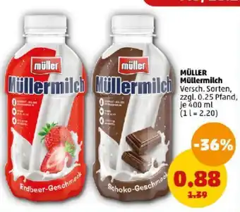 PENNY MÜLLER Müllermilch 400 ml Angebot