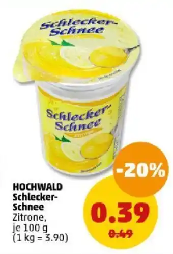 PENNY HOCHWALD Schlecker-Schnee Zitrone, 100 g Angebot