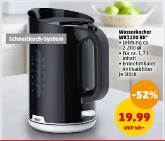 PENNY Wasserkocher WK1100 BK Braun Angebot