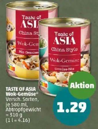 PENNY TASTE OF ASIA Wok-Gemüse 310 g Angebot