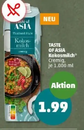 PENNY TASTE OF ASIA Kokosmilch Angebot