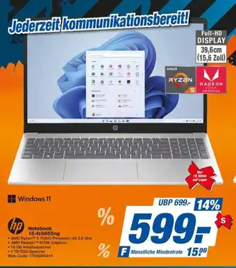 expert Techno Land hp Notebook 15-fc0655ng Angebot