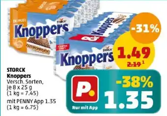 PENNY STORCK Knoppers 8x 25 g Angebot