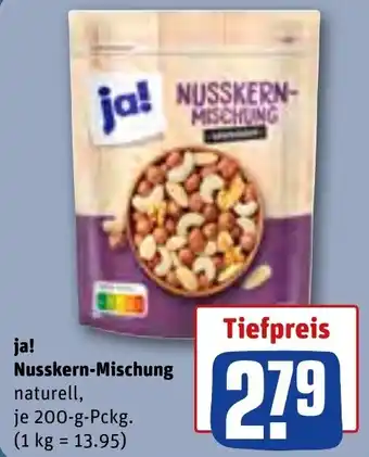 REWE ja! Nusskern-Mischung 200 g Pckg. Angebot