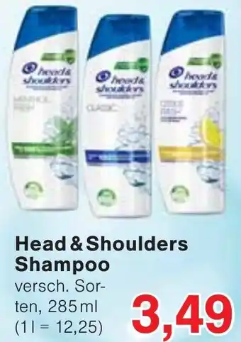 Wiglo Wunderland Head & Shoulders Shampoo 285 ml Angebot