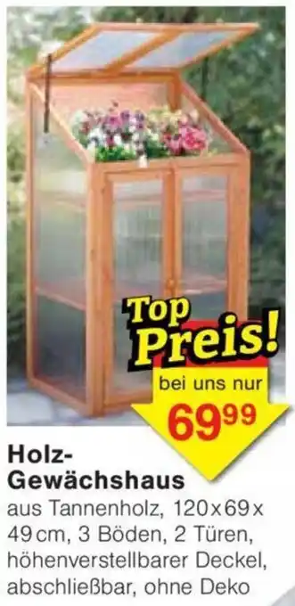 Jawoll Holz Gewächshaus Angebot