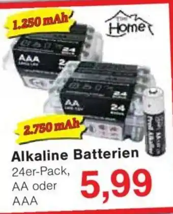 Jawoll Tim Home Alkaline Batterien 24er-Pack Angebot