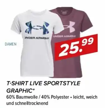 Hervis Under Armour Damen T-Shirt Live Sportstyle Graphic Angebot