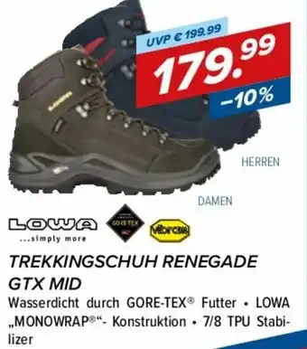 Hervis Lowa Trekkingschuh Renegade GTX MID Angebot