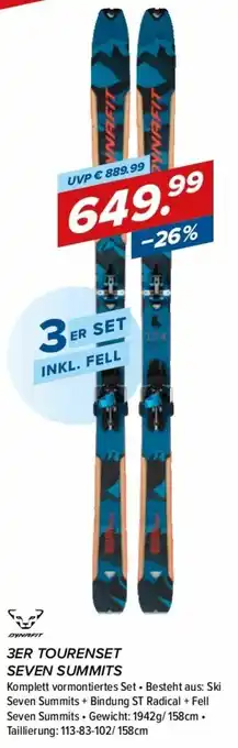 Hervis Dynafit 3er Tourenset Seven Summits Angebot