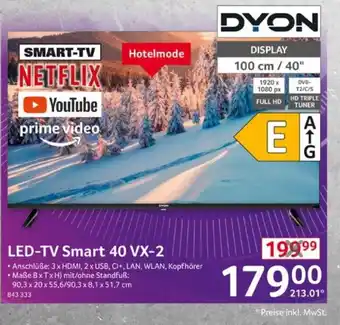 Selgros DYON LED-TV Smart 40 VX-2 Angebot