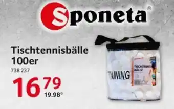 Selgros Sponeta Tischtennisbälle 100er Angebot