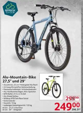 Selgros SPRICK CYCLE Alu-Mountain-Bike 27,5" und 29" Angebot