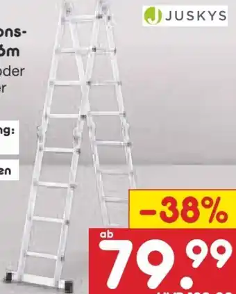 Netto Marken-Discount Aluminium Multifunktionsleiter Angebot