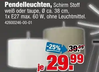 SB Lagerkauf Pendelleuchten Angebot