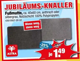 SB Lagerkauf Fußmatte Angebot