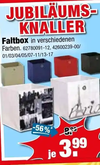 SB Lagerkauf Faltbox Angebot