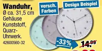 SB Lagerkauf Wanduhr Angebot