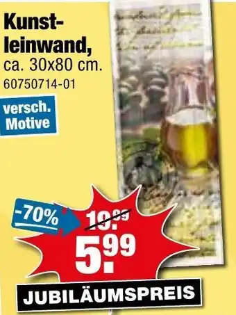 SB Lagerkauf Kunstleinwand Angebot