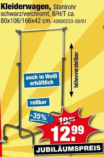 SB Lagerkauf Kleiderwagen Angebot