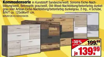 SB Lagerkauf Kommodenserie Angebot