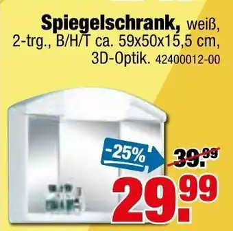 SB Lagerkauf Spiegelschrank Angebot