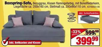 SB Lagerkauf Boxspring Sofa Angebot